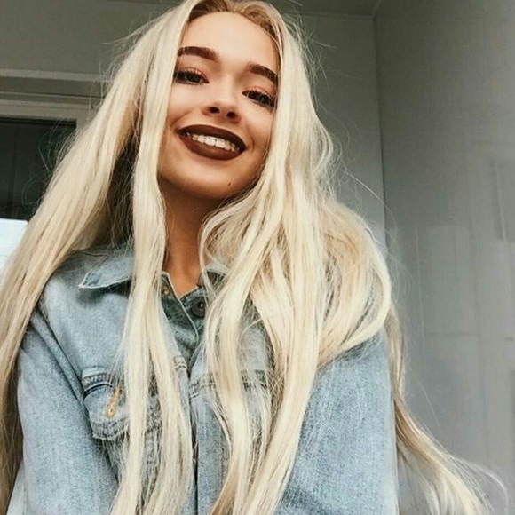 24” Blonde Straight LaceFront Wig NEW
